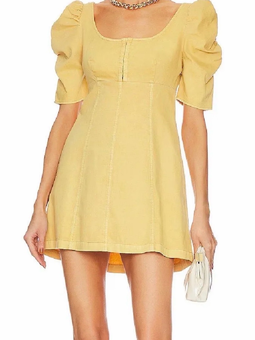 NWT Free People Cheyenne Denim Mini Dress